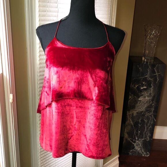Alice + Olivia Velvet Halter Top NWT - Picture 3 of 7